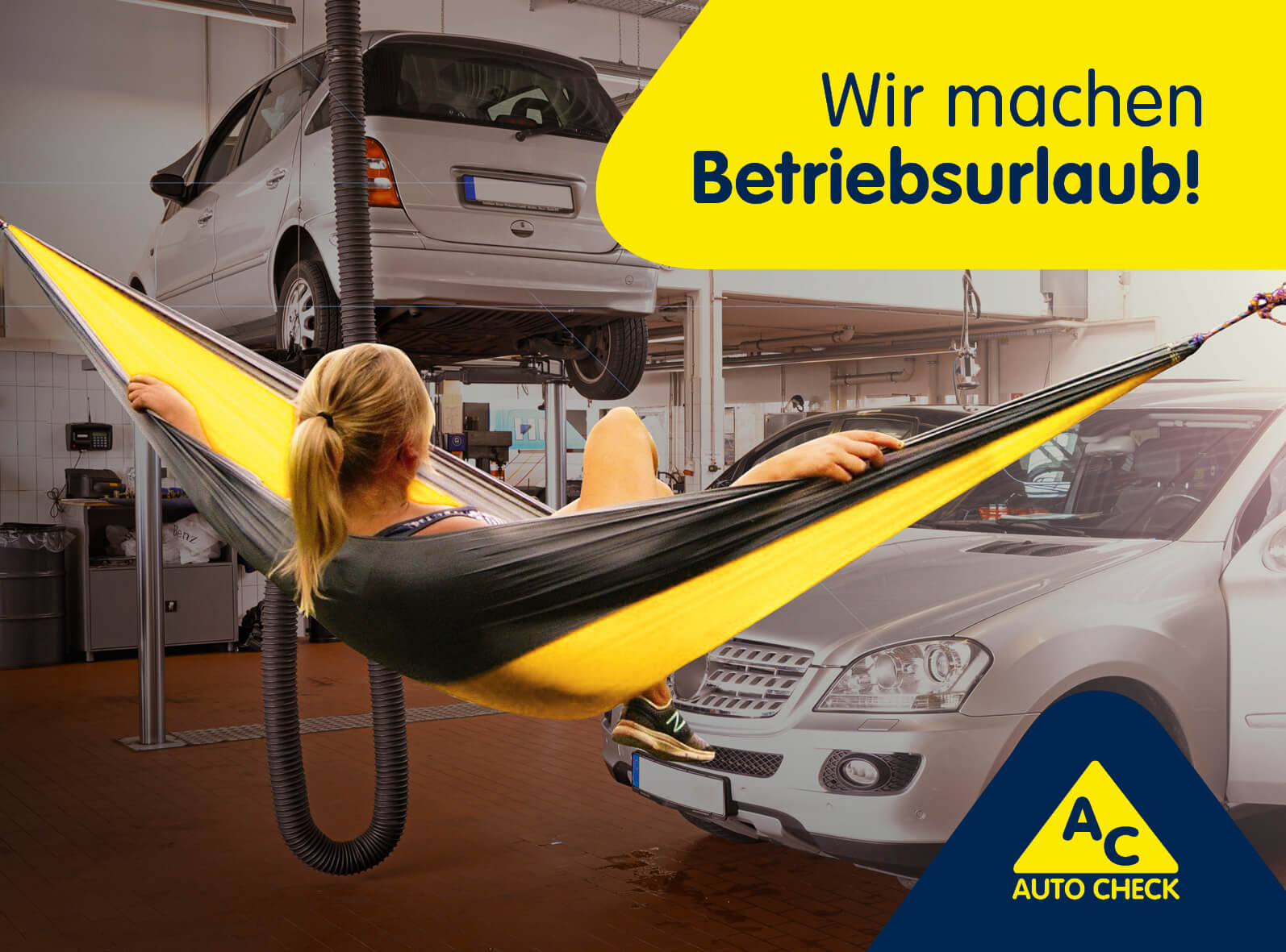 Wir machen Betriebsurlaub.